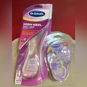 Bundle of New Dr Scholl’s High Heel Relief Insoles & Heel Cushions One Pair Each